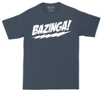 Bazinga tall t-shirt for men in Heather Navy