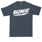 Bazinga tall t-shirt for men in Heather Navy