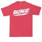 Bazinga tall t-shirt for men in Heather Red
