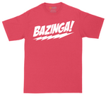 Bazinga tall t-shirt for men in Heather Red