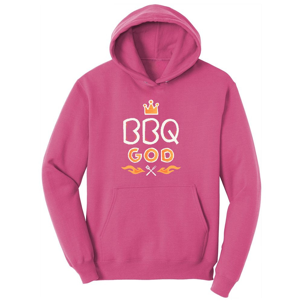 BBQ God Ladies Hoodie - Sangria