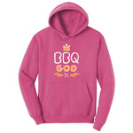 BBQ God Ladies Hoodie - Sangria