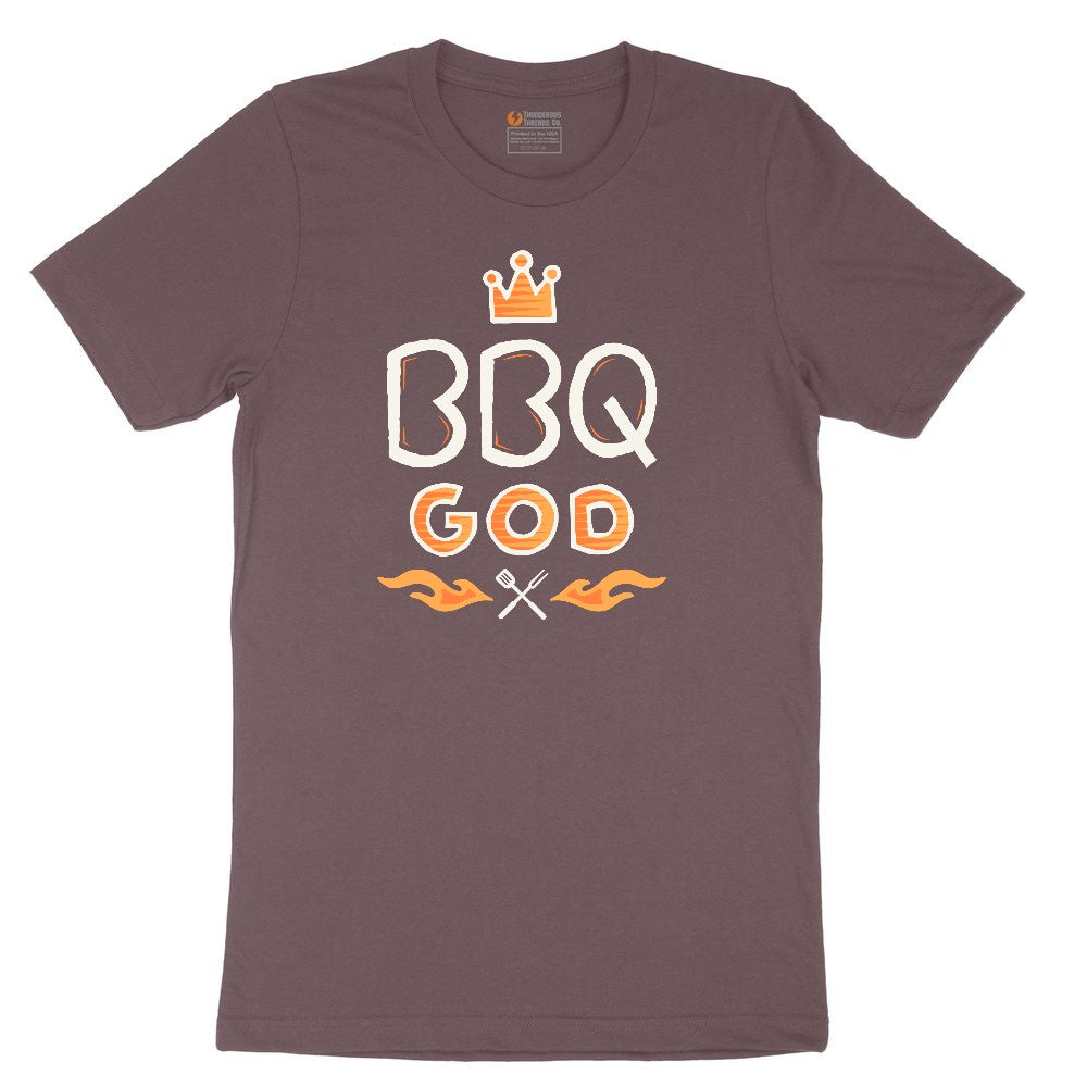 BBQ God Ladies Short Sleeve Tee - Sangria Blackout