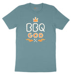BBQ God Ladies Short Sleeve Tee - Surf Blackout