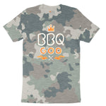 BBQ God Ladies Short Sleeve Tee - Vintage Camo