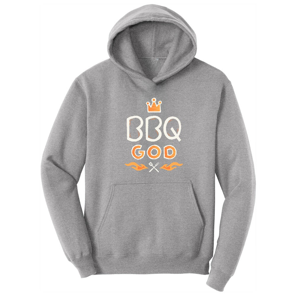 BBQ God Hoodie - Athletic Heather