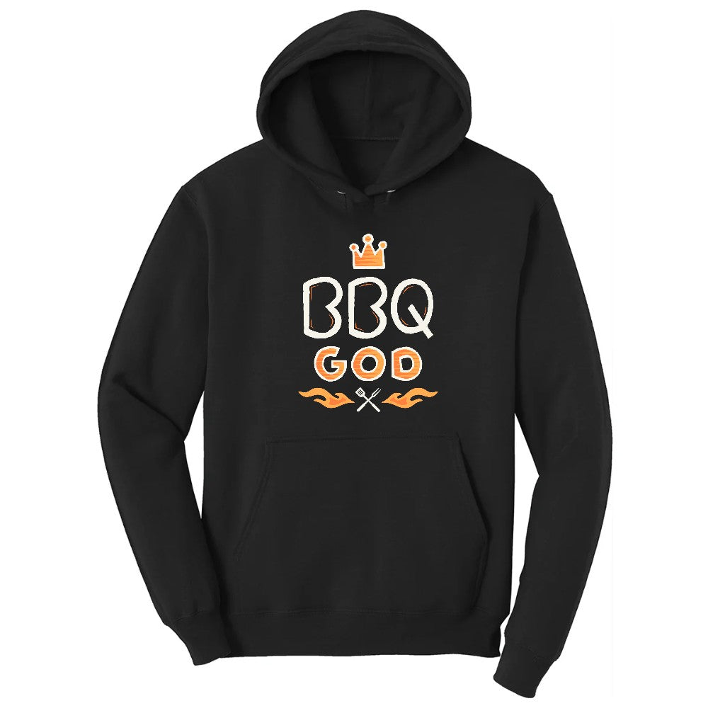 BBQ God Hoodie - Jet Black
