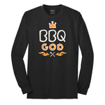 BBQ God Long Sleeve Tee - Jet Black