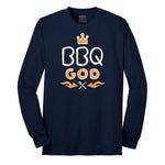 BBQ God Long Sleeve Tee - Navy