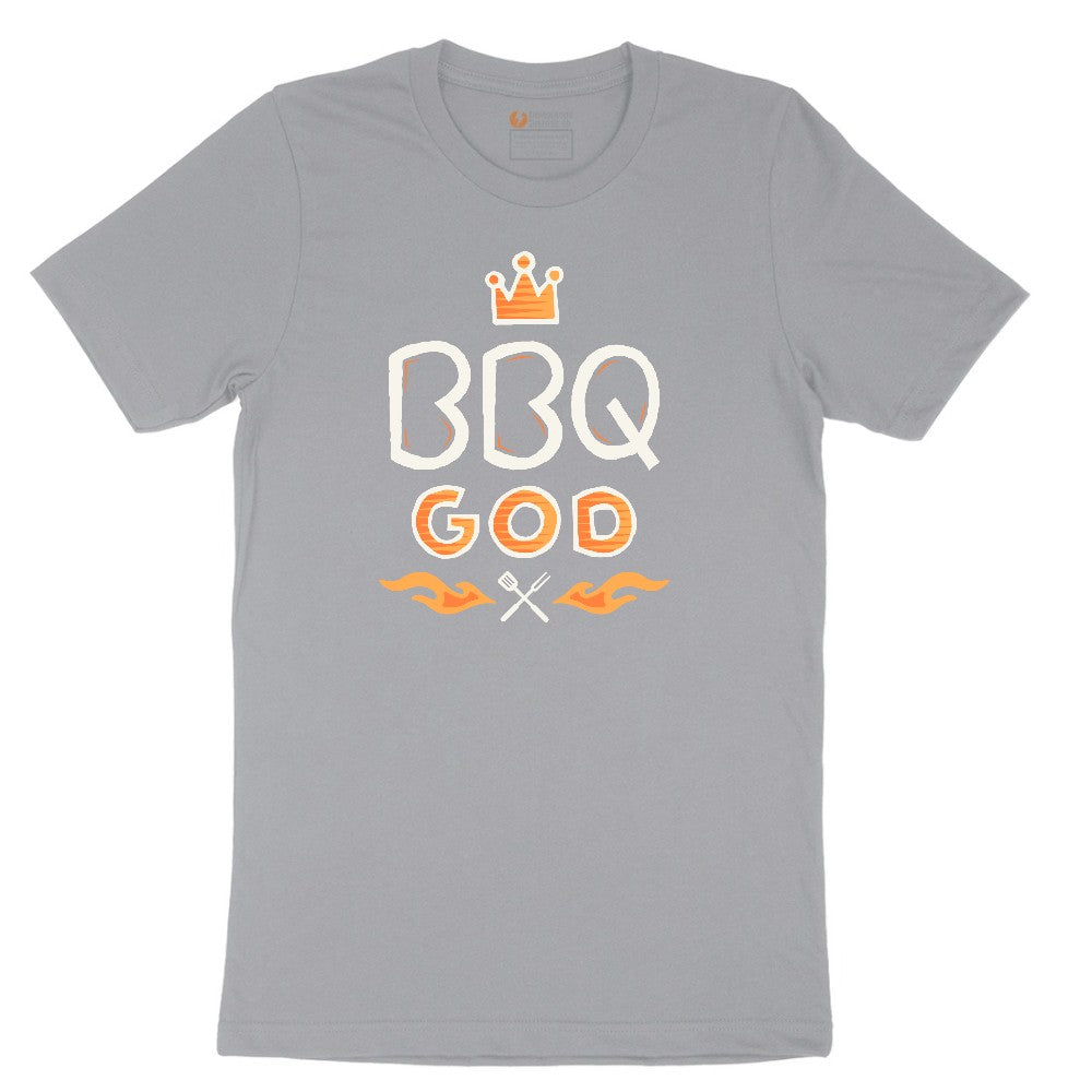 BBQ God Short Sleeve Tee - Athletic Heather Grey