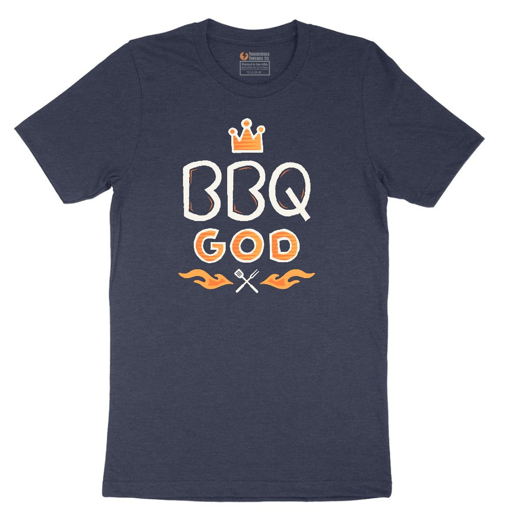 BBQ God Short Sleeve Tee - Heather Navy