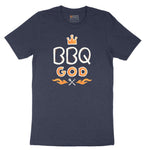BBQ God Short Sleeve Tee - Heather Navy