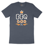 BBQ God Toddler Short Sleeve Tee - Heather Navy