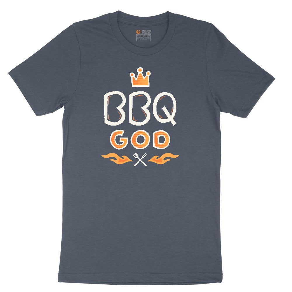 BBQ God Youth Short Sleeve Tee - Heather Navy
