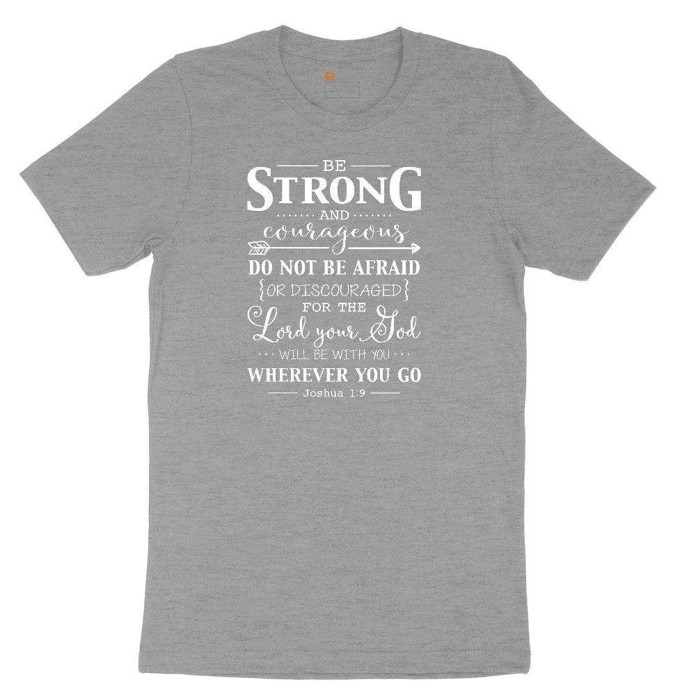 Be Strong Ladies Short Sleeve Tee - Granite Heather