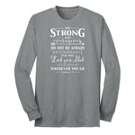 Be Strong Long Sleeve Tee - Athletic Grey