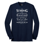 Be Strong Long Sleeve Tee - Navy