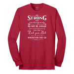 Be Strong Long Sleeve Tee - Red