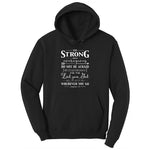 Be Strong Toddler Hoodie - Jet Black