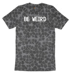 Be Weird Ladies Short Sleeve Tee - Black Leopard