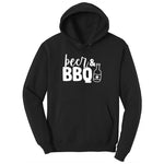 Beer and BBQ Ladies Hoodie - Jet Black