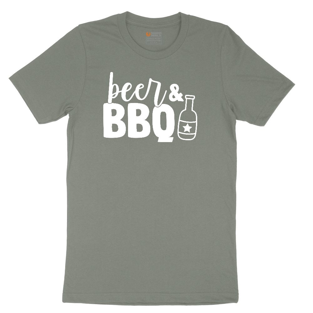 Beer and BBQ Ladies Short Sleeve Tee - Bamboo Blackout