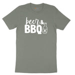 Beer and BBQ Ladies Short Sleeve Tee - Bamboo Blackout