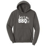 Beer and BBQ Hoodie - Charcoal