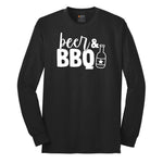 Beer and BBQ Long Sleeve Tee - Jet Black