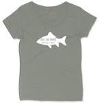 Beer and Fishing What Else is There Ladies Curvy Tee - Bamboo Blackout