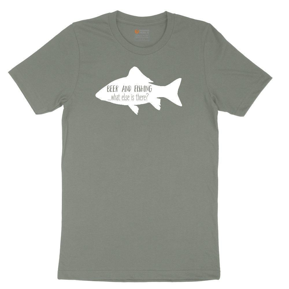 Beer and Fishing What Else is There Ladies Short Sleeve Tee - Bamboo Blackout