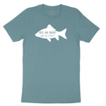 Beer and Fishing What Else is There Ladies Short Sleeve Tee - Surf Blackout