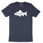 Beer and Fishing What Else is There Short Sleeve Tee - Heather Navy