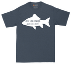 Beer and Fishing What Else is There tall t-shirt for men in Heather Navy