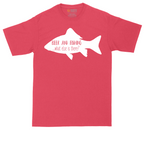 Beer and Fishing What Else is There tall t-shirt for men in Heather Red