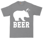 Beer tall t-shirt for men in Athletic Heather
