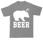 Beer tall t-shirt for men in Athletic Heather