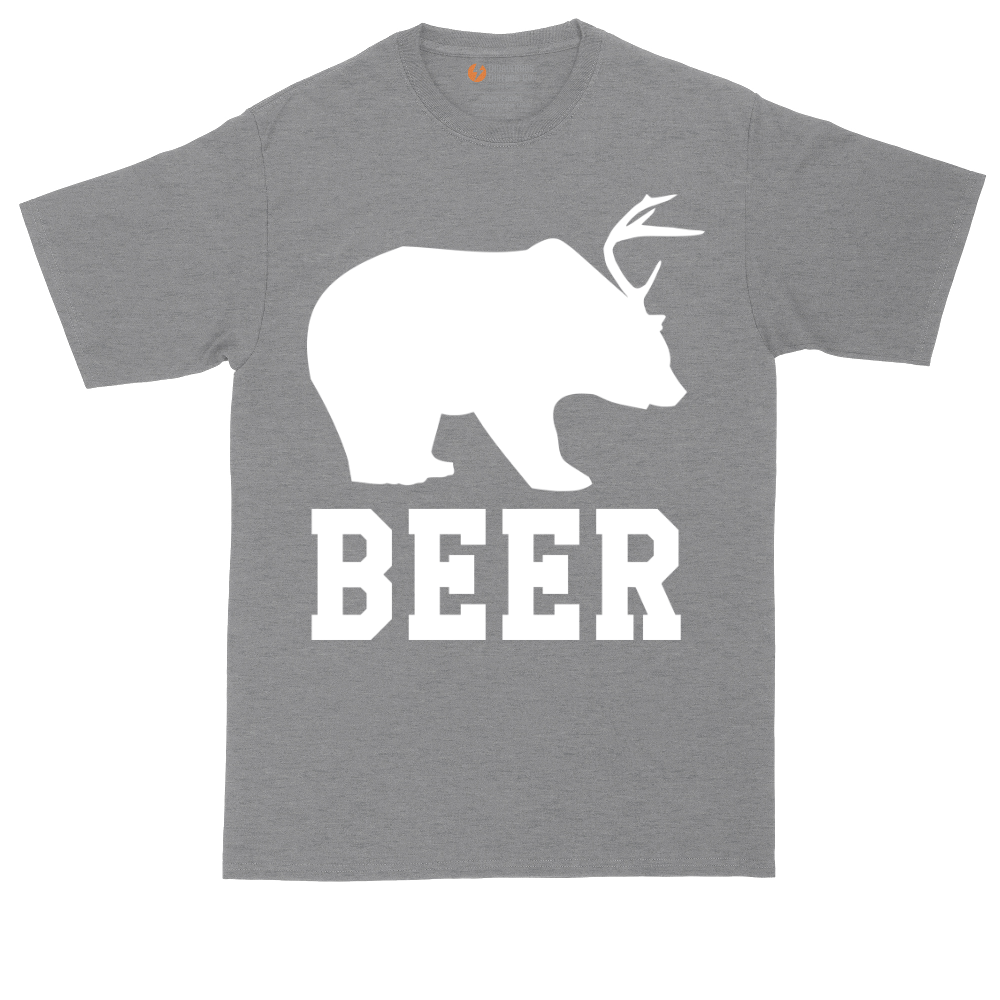 Beer tall t-shirt for men in Athletic Heather
