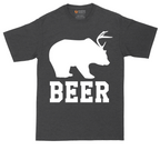 Beer tall t-shirt for men in Dark Heather Grey