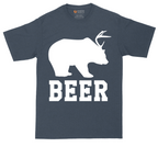 Beer tall t-shirt for men in Heather Navy