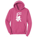 Believe in Bigfoot Ladies Hoodie - Sangria