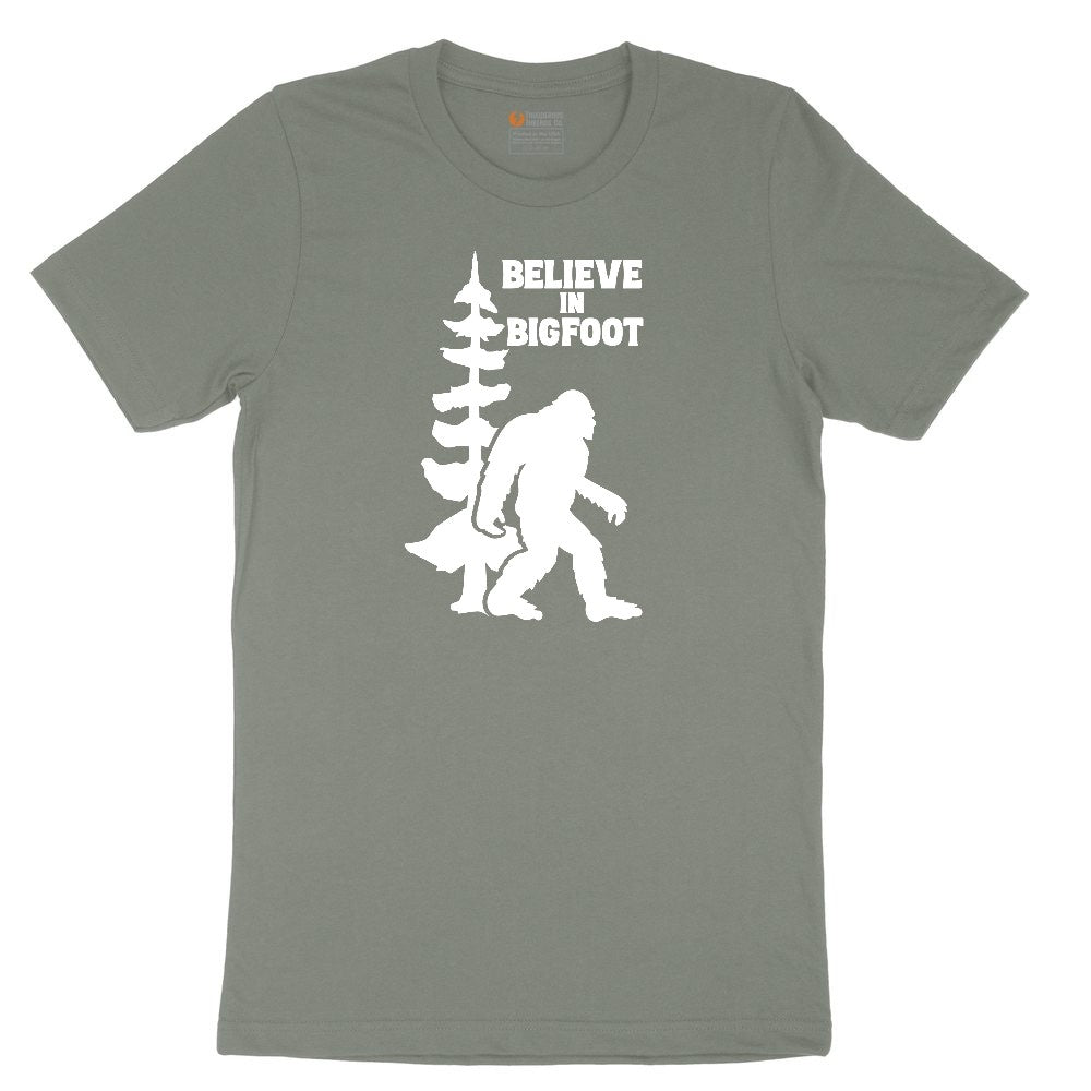 Believe in Bigfoot Ladies Short Sleeve Tee - Bamboo Blackout