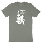 Believe in Bigfoot Ladies Short Sleeve Tee - Bamboo Blackout