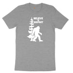 Believe in Bigfoot Ladies Short Sleeve Tee - Granite Heather