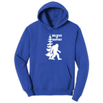 Believe in Bigfoot Hoodie - True Royal