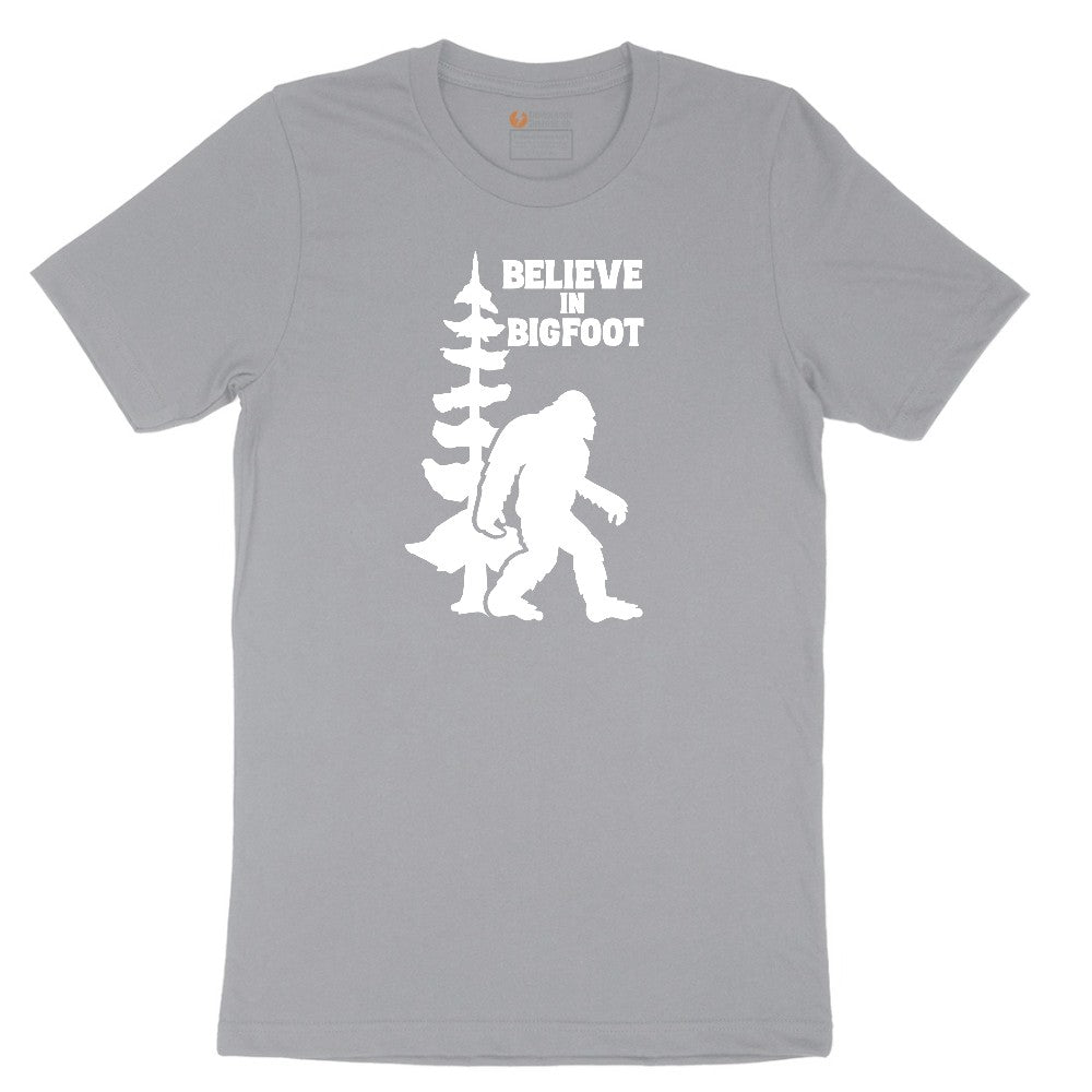 Believe in Bigfoot Short Sleeve Tee - Athletic Heather Grey