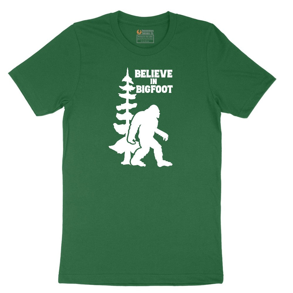 Believe in Bigfoot Short Sleeve Tee - Athletic Kelly