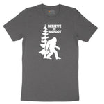 Believe in Bigfoot Short Sleeve Tee - Dark Heather Grey
