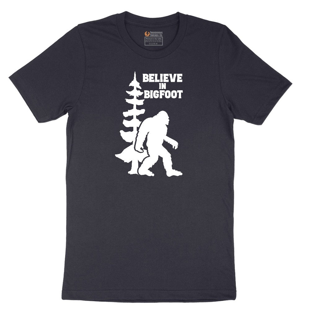 Believe in Bigfoot Short Sleeve Tee - Deep Navy