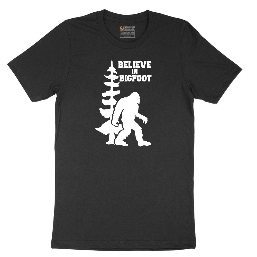 Believe in Bigfoot Short Sleeve Tee - Jet Black